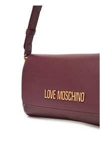 Love Moschino - LOVE MOSCHINO Torebka JC4058PP1NLO0552 Bordowy. Kolor: czerwony. Materiał: skórzane #5