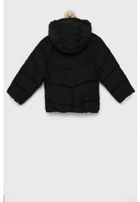 Calvin Klein Jeans Kurtka dziecięca kolor czarny. Okazja: na co dzień. Kolor: czarny. Materiał: poliester. Długość rękawa: raglanowy rękaw. Styl: casual