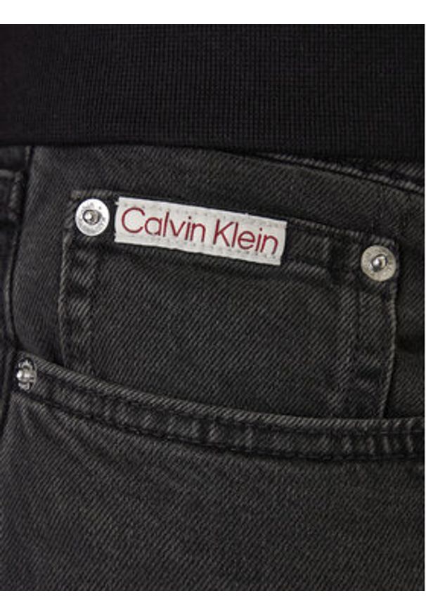 Calvin Klein Jeans Jeansy Essential LV04RB738G Czarny Slim Fit. Kolor: czarny