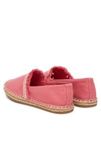 TOMMY HILFIGER - Tommy Hilfiger Espadryle Fringe Canvas Closed Espadrille FW0FW08881 Różowy. Kolor: różowy. Materiał: materiał #6