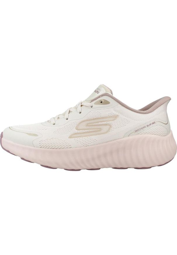 skechers - Buty SKECHERS GO RUN NOW REGENT Beżowy. Kolor: beżowy. Materiał: syntetyk, tkanina. Sport: bieganie