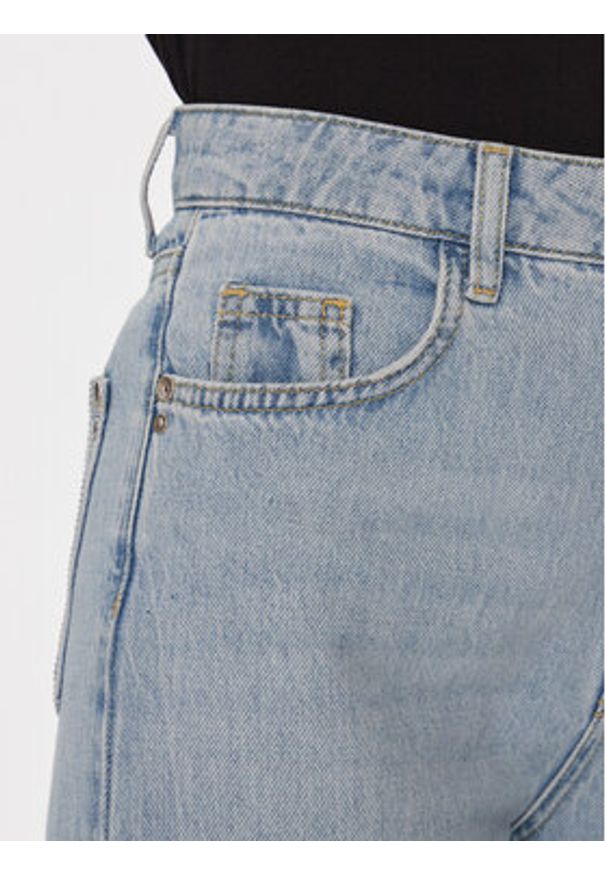 Patrizia Pepe Jeansy 8P0487/D070-CA05 Niebieski Wide Fit. Kolor: niebieski