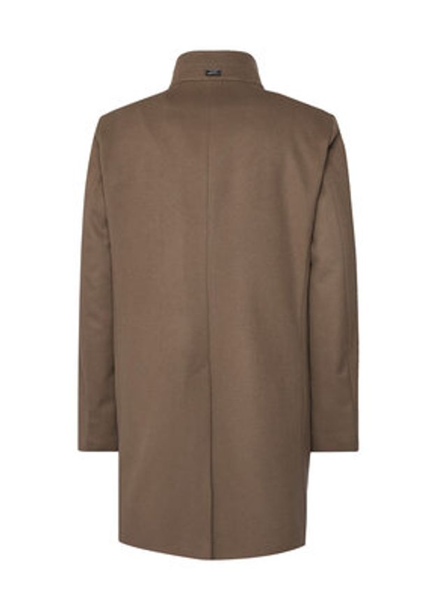 JOOP! Płaszcz wełniany 17 JC-21Maron 30044311 Khaki Regular Fit. Kolor: brązowy. Materiał: wełna