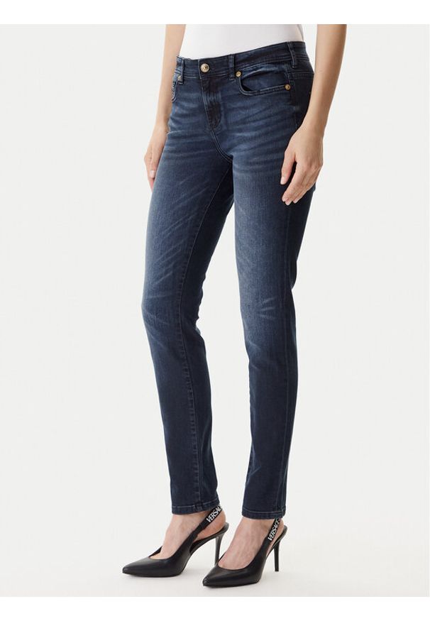 Versace Jeans Couture Jeansy 79HAB5K1 CDWAB Granatowy Skinny Fit. Kolor: niebieski
