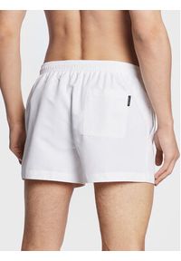 Calvin Klein Swimwear Szorty kąpielowe KM0KM00801 Biały Regular Fit. Kolor: biały. Materiał: syntetyk #3