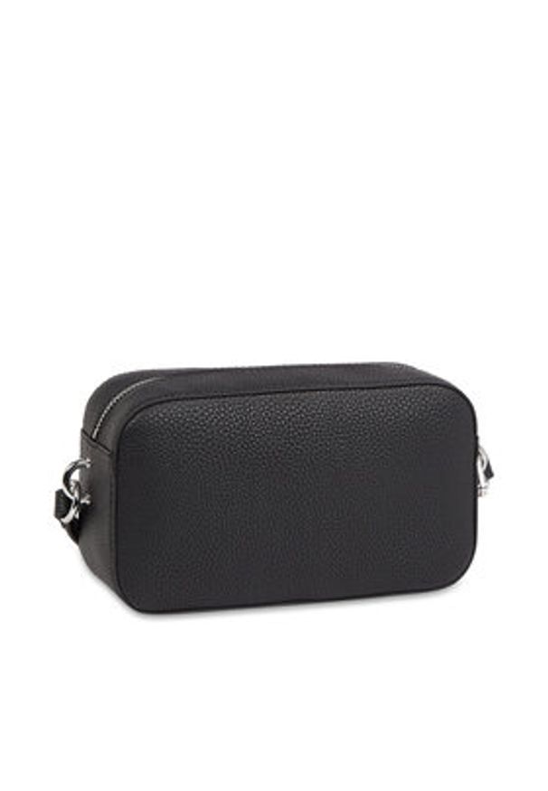 TOMMY HILFIGER - Tommy Hilfiger Torebka Th Emblem Camera Bag AW0AW15179 Czarny. Kolor: czarny. Materiał: skórzane