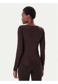 Vero Moda Bluzka Million 10334613 Brązowy Regular Fit. Kolor: brązowy. Materiał: syntetyk #2