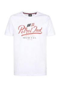 Petrol Industries T-Shirt M-1050-TSR600 Biały Regular Fit. Kolor: biały. Materiał: bawełna #3