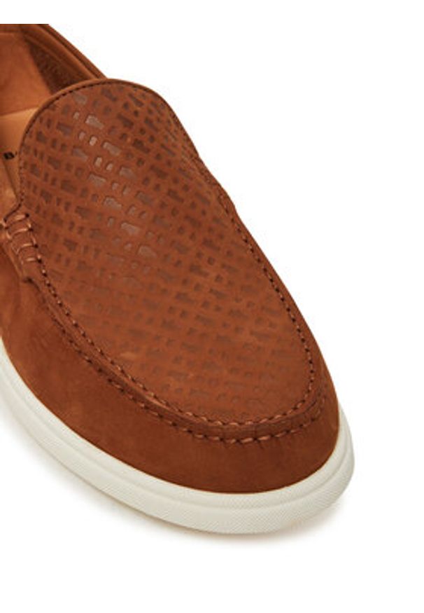 BOSS Mokasyny 50541738 Brązowy. Kolor: brązowy. Materiał: skóra