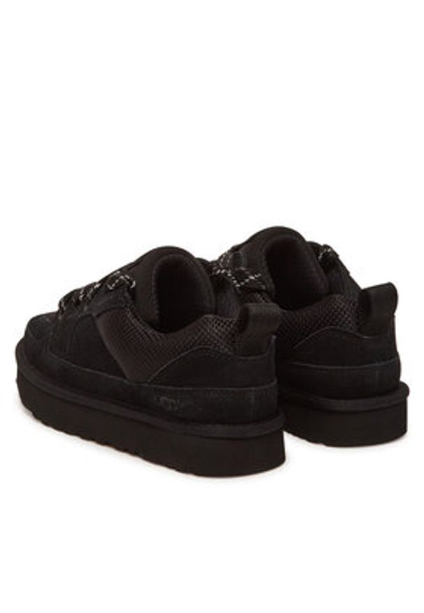 Ugg Sneakersy W Lo Lowmel 1168890 Czarny. Kolor: czarny. Materiał: skóra, zamsz
