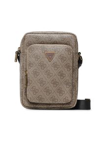 Guess Saszetka Vezzola Smart HMEVZL P3163 Beżowy. Kolor: beżowy. Materiał: skóra