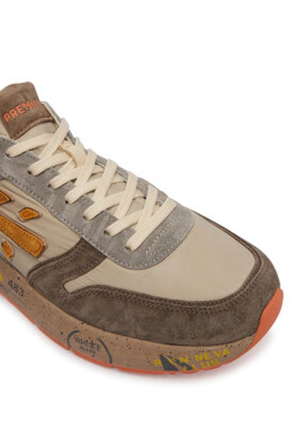 Premiata Sneakersy Mick Var 7866 Brązowy. Kolor: brązowy. Materiał: skóra