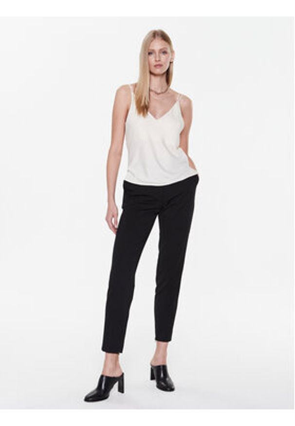 Calvin Klein Spodnie materiałowe K20K205119 Czarny Slim Fit. Kolor: czarny. Materiał: syntetyk
