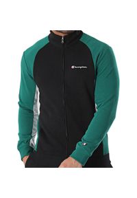 Champion - Dres Logo Rozmiar M Czarny - 219944-KK002. Kolor: zielony. Materiał: dresówka