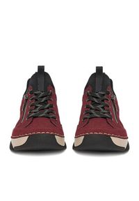 Rieker Sneakersy 45973-36 Bordowy. Kolor: czerwony. Materiał: syntetyk, materiał