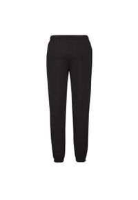 FRUIT OF THE LOOM - Męskie Spodnie Do Biegania Z Elastycznymi Mankietami. Kolor: czarny. Sezon: lato. Sport: turystyka piesza #1