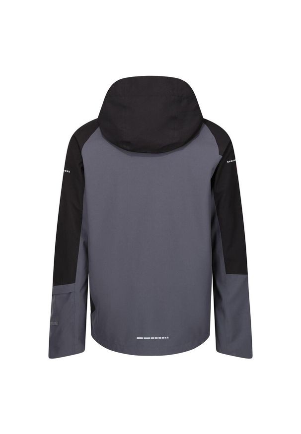 Regatta - Męska Kurtka Wodoodporna XPro Beacon Contrast Detail. Kolor: szary, wielokolorowy, czarny. Sport: turystyka piesza