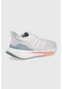Adidas - adidas buty EQ21 Run kolor szary. Nosek buta: okrągły. Zapięcie: sznurówki. Kolor: szary. Materiał: guma. Sport: bieganie #4