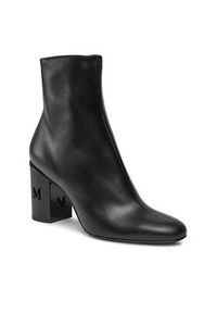 Max Mara Botki Damierbootie 23479625336 Czarny. Kolor: czarny. Materiał: skóra #6