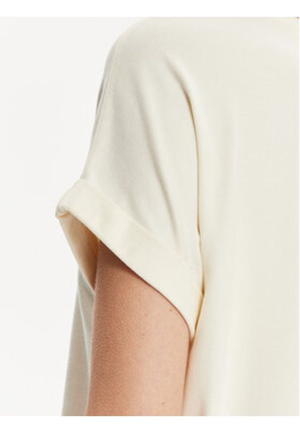 only - ONLY T-Shirt Moster 15106662 Écru Regular Fit. Kolor: kremowy. Materiał: wiskoza