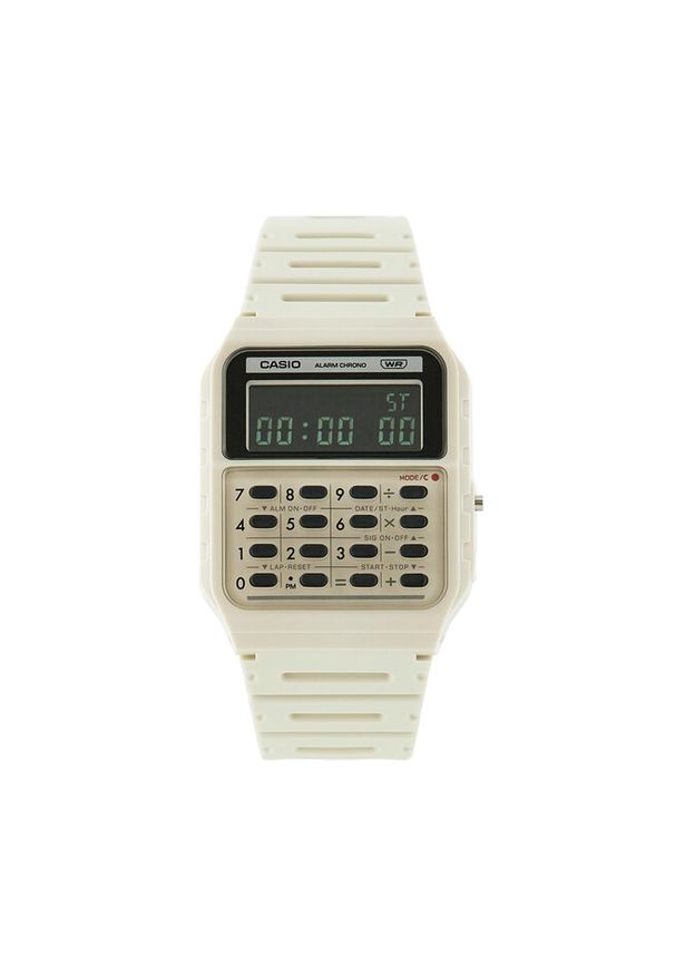 Zegarek Casio. Kolor: kremowy. Styl: vintage