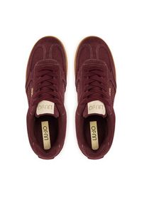 Liu Jo Sneakersy Connor 01 BF5069 PX002 Bordowy. Kolor: czerwony. Materiał: zamsz, skóra