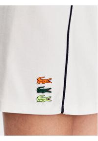 Lacoste Spódnica mini JF5572 Écru Regular Fit. Materiał: bawełna