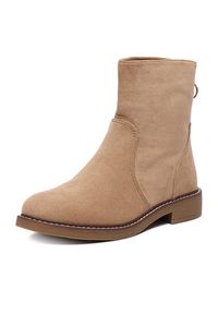 Clara Barson Botki CEO-WS2169-04 Beżowy. Kolor: beżowy. Materiał: materiał #4