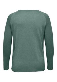 ONLY Carmakoma Sweter 15197209 Zielony Regular Fit. Kolor: zielony. Materiał: wiskoza #4