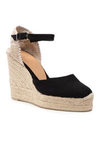 Castañer Espadryle Carol/8ED/001 020975-100 Czarny. Kolor: czarny. Materiał: materiał
