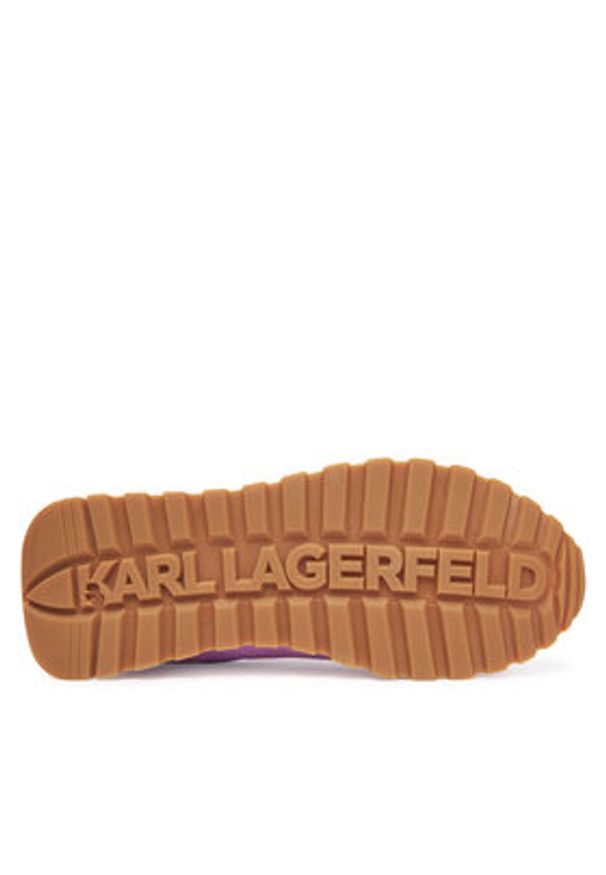 Karl Lagerfeld - KARL LAGERFELD Sneakersy KL61124E Fioletowy. Kolor: fioletowy. Materiał: materiał