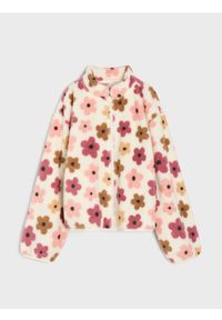 Sinsay - Rozpinana bluza polarowa ze stójką - wielobarwny. Typ kołnierza: kołnierzyk stójkowy. Materiał: polar #1