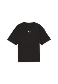 Puma - Młodzieżowa koszulka Essentials Boxy PUMA Black. Kolor: czarny