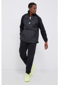 adidas Originals Spodnie bawełniane H11486 męskie kolor czarny gładkie. Kolor: czarny. Materiał: bawełna. Wzór: gładki #1