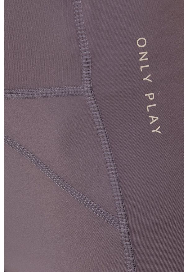 Only Play Legginsy damskie kolor fioletowy gładkie. Kolor: fioletowy. Materiał: dzianina. Wzór: gładki