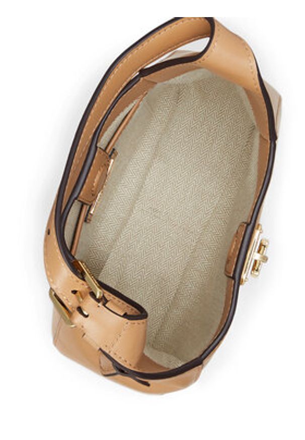 Lauren Ralph Lauren - LAUREN RALPH LAUREN Torebka 431966750003 Brązowy. Kolor: brązowy. Materiał: skórzane