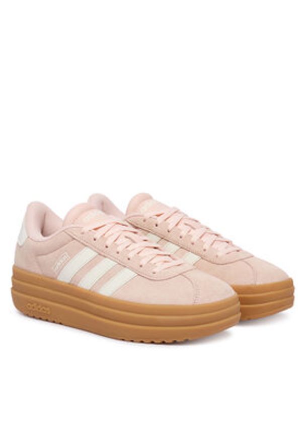 Adidas - adidas Sneakersy Vl Court Bold Shoes IH9151 Różowy jasny. Kolor: różowy. Materiał: zamsz, skóra