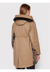 Pinko Parka Byway 1G16B1 Y75Q Brązowy Regular Fit. Kolor: brązowy. Materiał: bawełna