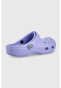 Crocs klapki damskie kolor fioletowy. Nosek buta: okrągły. Kolor: fioletowy. Materiał: materiał. Wzór: gładki #3
