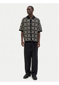 Jack & Jones - Jack&Jones Koszula Cartagena 12278724 Czarny Loose Fit. Kolor: czarny. Materiał: syntetyk