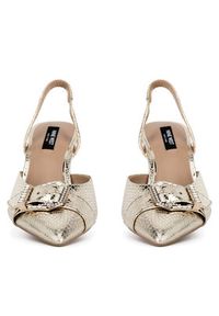 Nine West Szpilki SJ1489-6 Złoty. Kolor: złoty. Materiał: materiał. Obcas: na szpilce