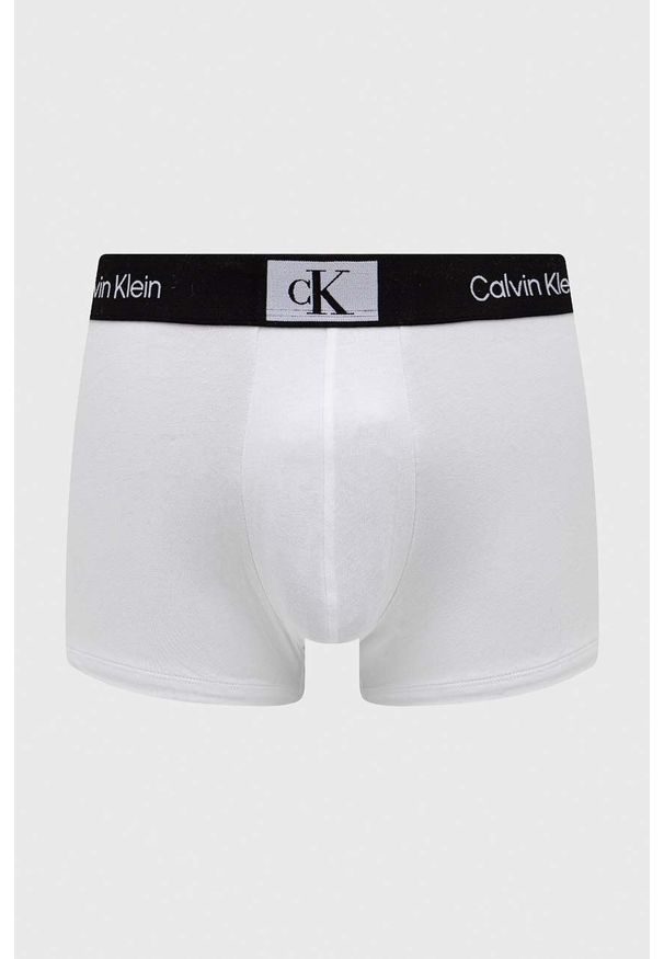 Calvin Klein Underwear bokserki męskie kolor biały. Kolor: biały. Materiał: bawełna