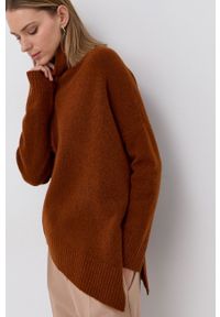 AllSaints Sweter wełniany damski kolor pomarańczowy z golfem. Typ kołnierza: golf. Kolor: pomarańczowy. Materiał: wełna. Długość rękawa: długi rękaw. Długość: długie #1