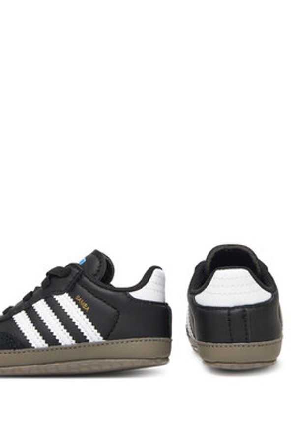 Adidas - adidas Sneakersy Samba Kids JI2757 Czarny. Kolor: czarny. Materiał: skóra
