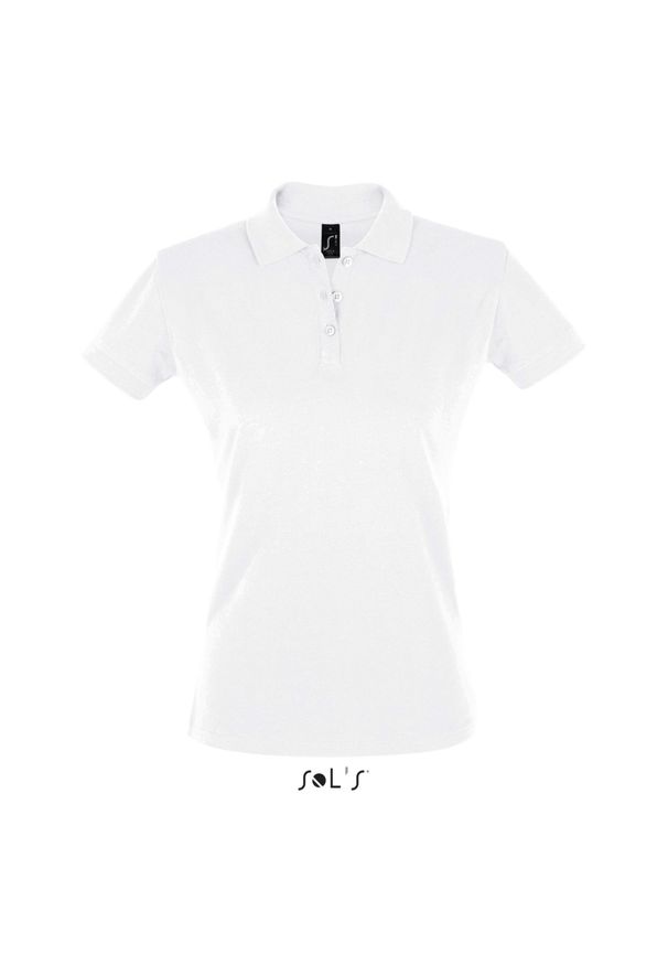 SOL'S - Damska koszulka polo Sol's Perfect. Typ kołnierza: polo. Kolor: biały