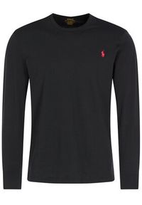 Polo Ralph Lauren Longsleeve Classics 710671468001 Czarny Custom Slim Fit. Typ kołnierza: polo. Kolor: czarny. Materiał: bawełna. Długość rękawa: długi rękaw