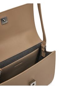 Calvin Klein Torebka Ck Linn Top Handle Crossbody K60K613162 Beżowy. Kolor: beżowy. Materiał: skórzane
