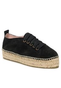 Manebi Espadryle Lace-Up Espadrilles K 1.0 E0 Czarny. Kolor: czarny. Materiał: zamsz, skóra #2