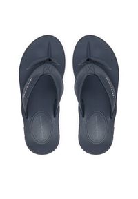 TOMMY HILFIGER - Tommy Hilfiger Japonki Molded Comfort Th Beach Sandal FM0FM05508 Granatowy. Kolor: niebieski. Materiał: skóra #5