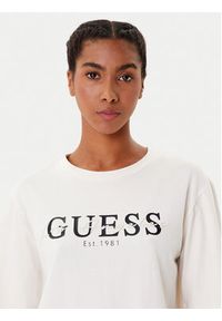 Guess T-Shirt V5YI02 I3Z14 Beżowy Boxy Fit. Kolor: beżowy. Materiał: bawełna #4